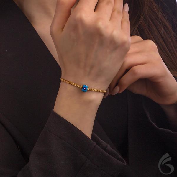 8 Ayar Altın Burgu Zincirli Bileklik