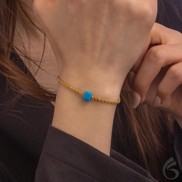 8 Ayar Altın Burgu Zincirli Bileklik