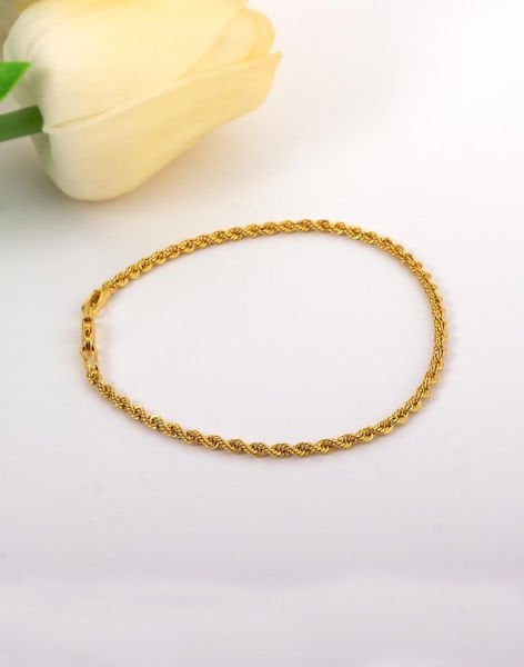 8 Ayar Altın Burgu Zincirli Bileklik