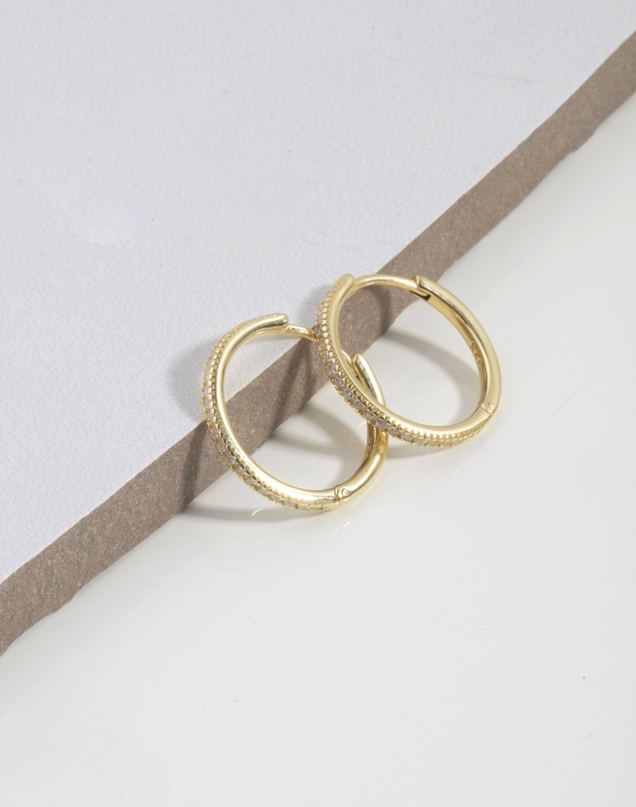 Gümüş Halka Küpe 3 ALTIN KAPLAMA