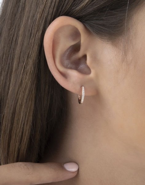 Gümüş Halka Küpe 1