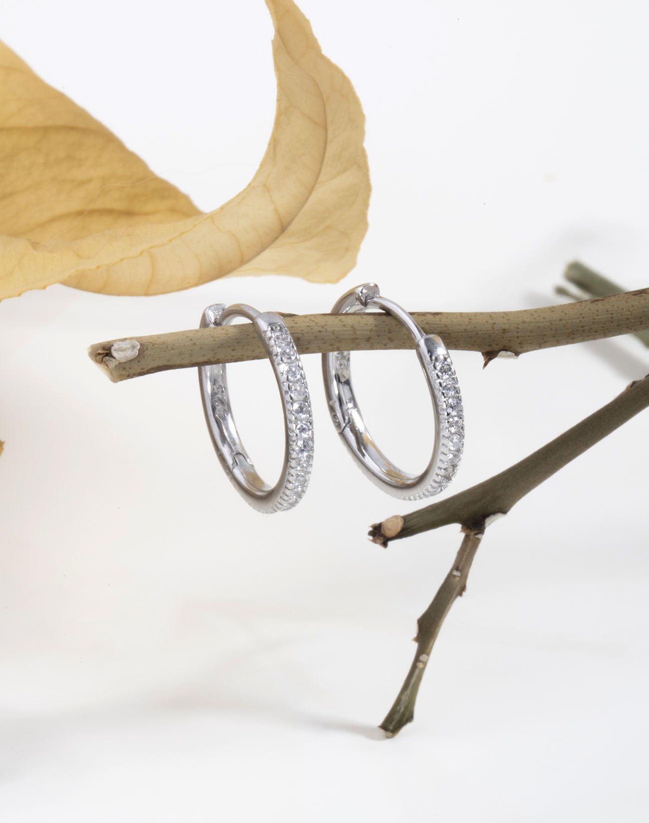 Gümüş Halka Küpe 1 RODYUM KAPLAMA