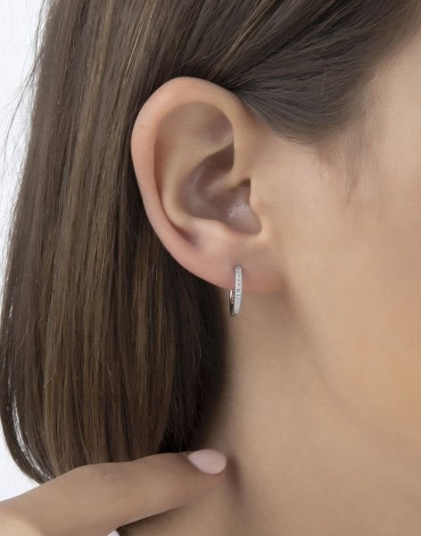 Gümüş Halka Küpe 2