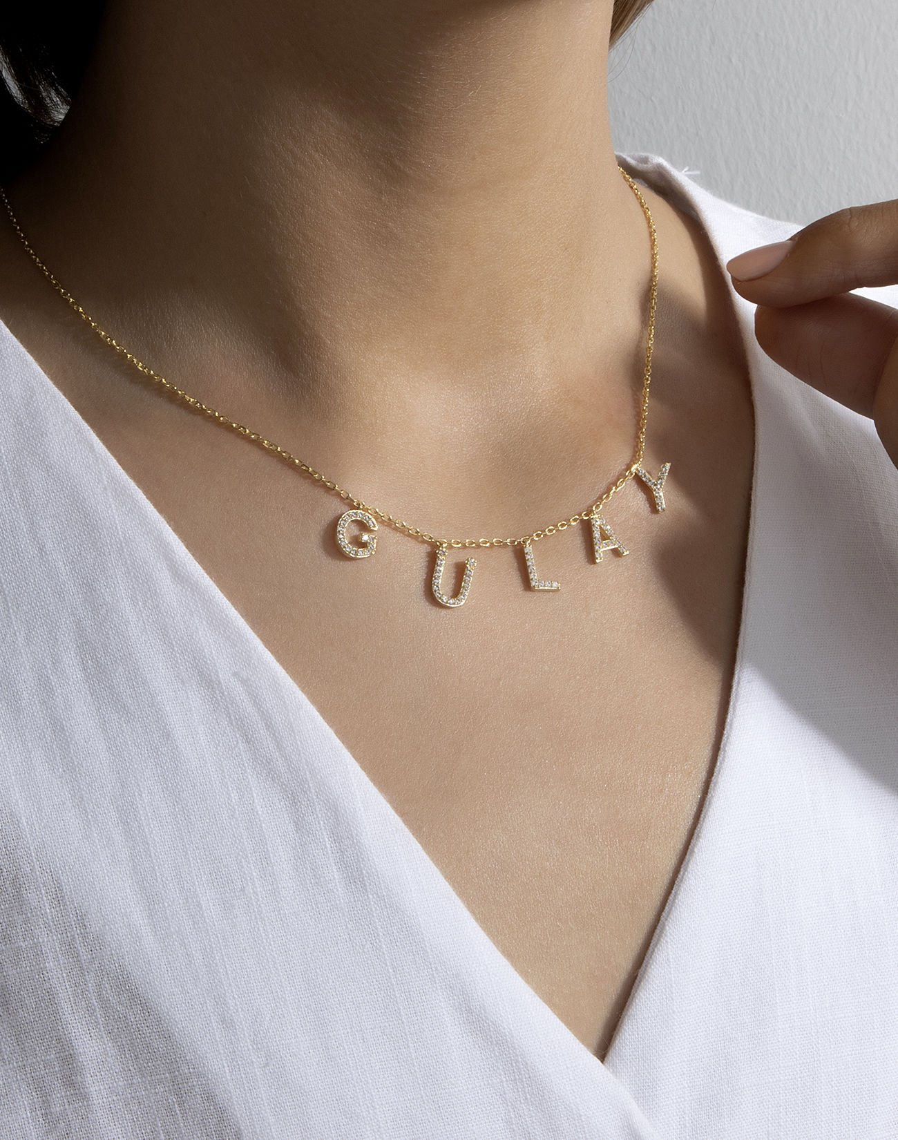 Kişiselleştirilebilir İsimli Gümüş Kolye