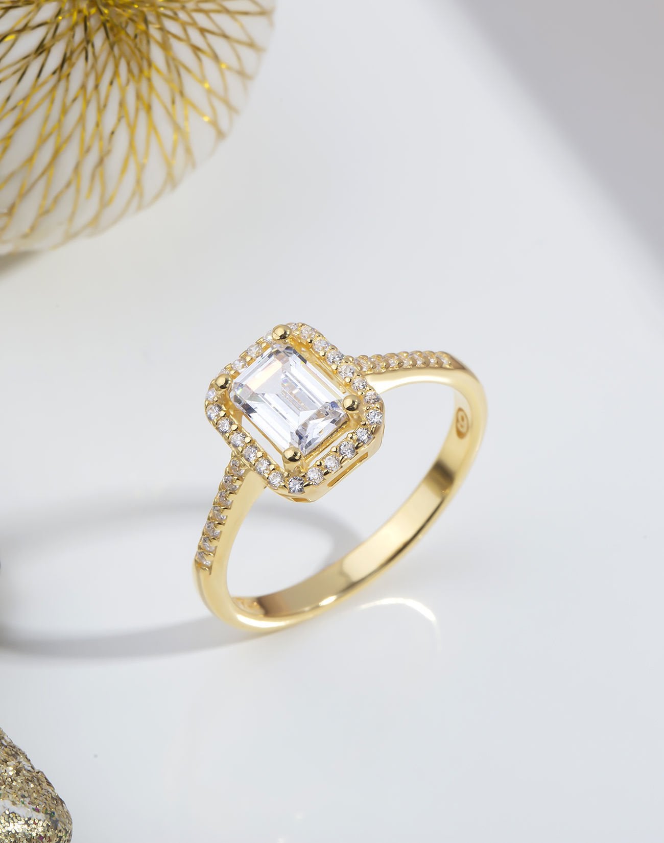 Baget Taşlı Pırlanta Modeli Gümüş Yüzük