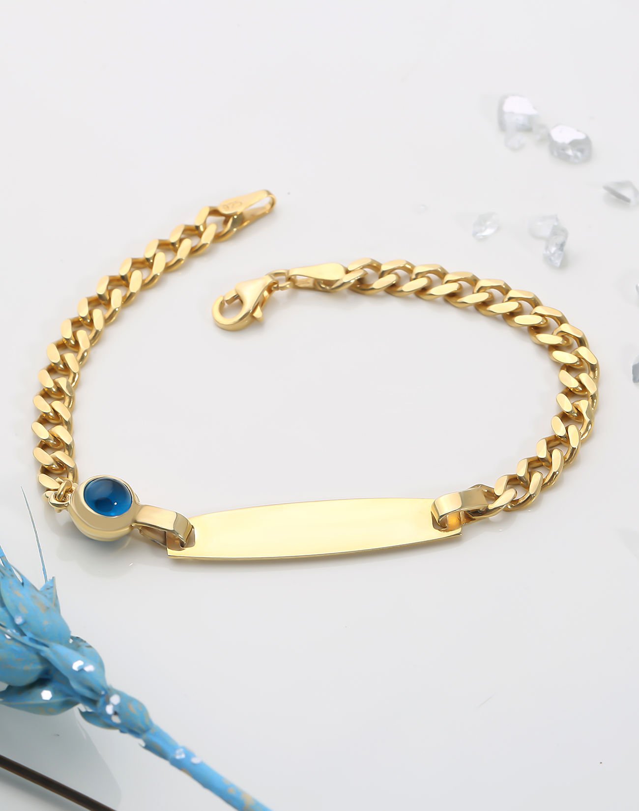 Cam Göz Detaylı İsimli Gurmet Çocuk Bilekliği