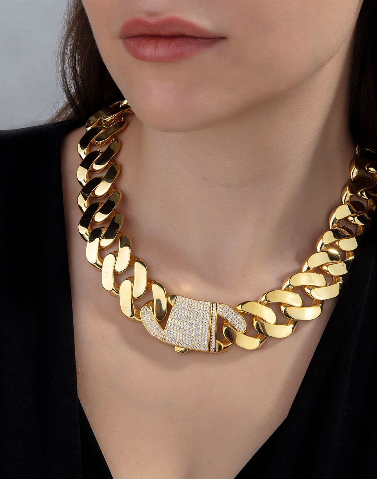 Taşlı Kutu Kilitli Parlak Gurmet Gerdanlık