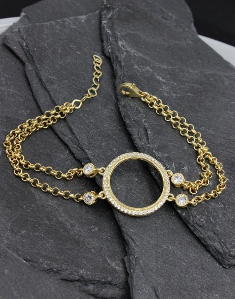 925 Ayar Gümüş Çeyreklik Bileklik