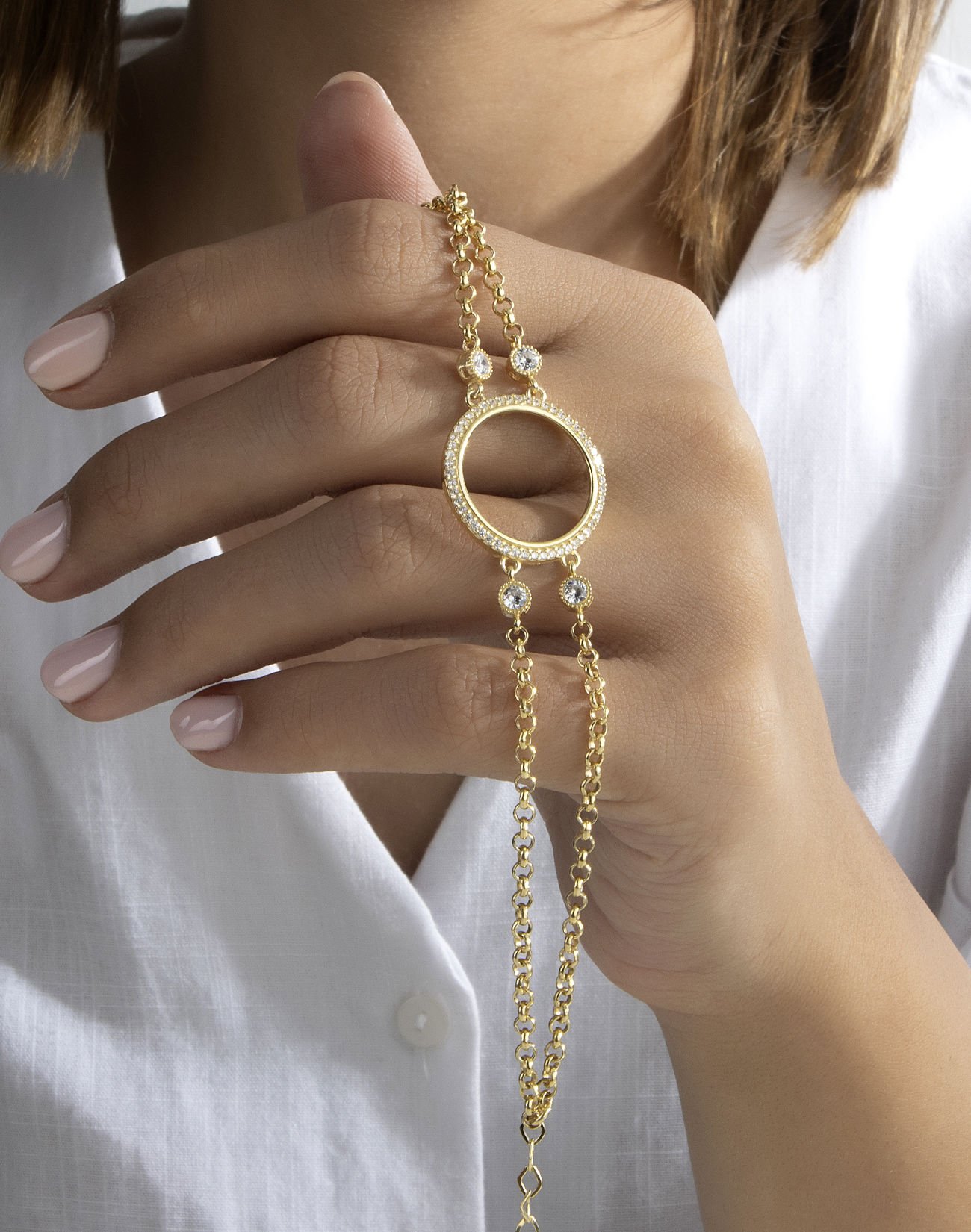 925 Ayar Gümüş Çeyreklik Bileklik