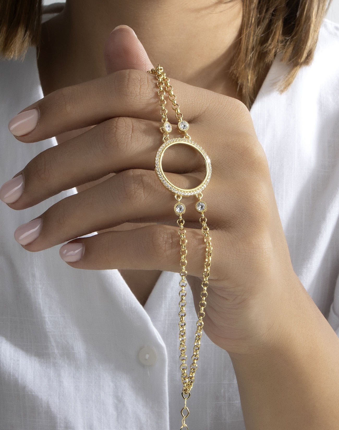 925 Ayar Gümüş Çeyreklik Bileklik