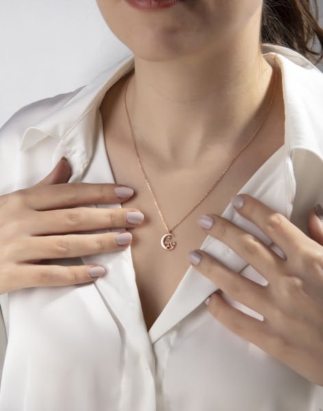 925 Ayar Gümüş Sonsuzluk Prensesi Kolye