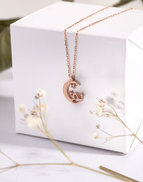 925 Ayar Gümüş Sonsuzluk Prensesi Kolye