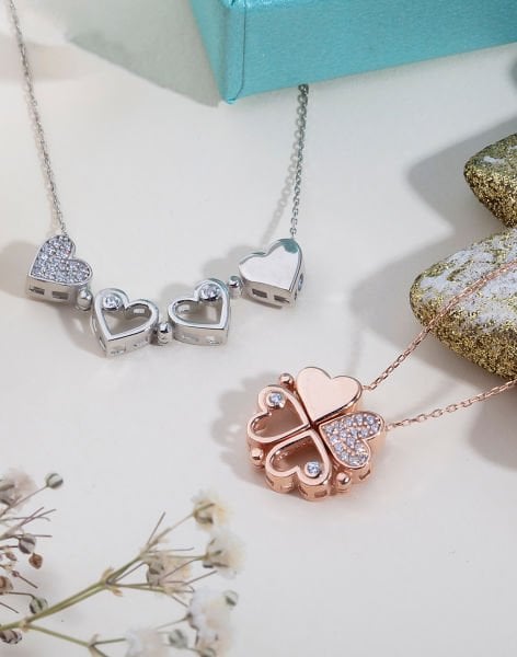 925 Ayar Gümüş Mıknatıslı Kolye