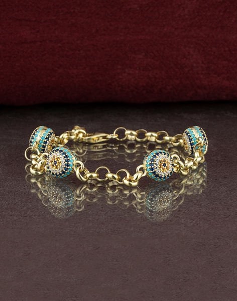 Doc Zincirli Gümüş Göz Bileklik