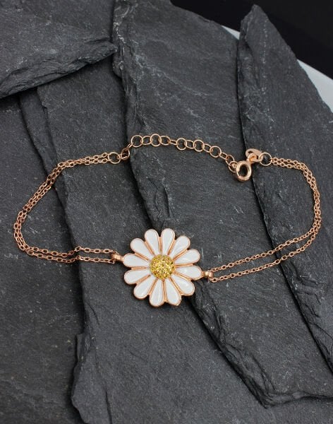 925 Ayar Gümüş Papatya Bileklik