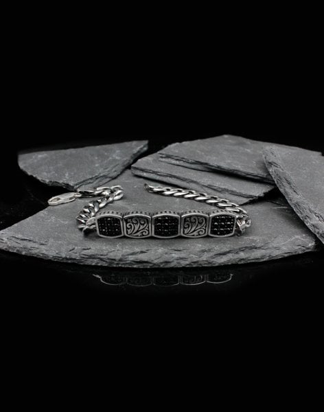Gurmet Zincir Küp Tasarımı Erkek Bilekliği