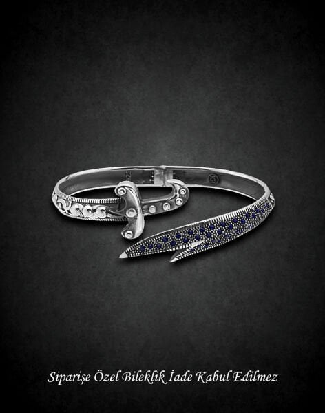 Zülfikar Kılıcı Gümüş Erkek Bilekliği