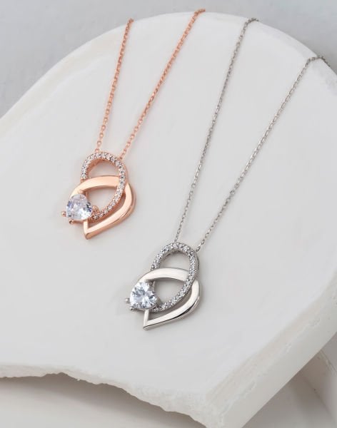 Kördüğüm Gibi Sevgi Gümüş Kolye