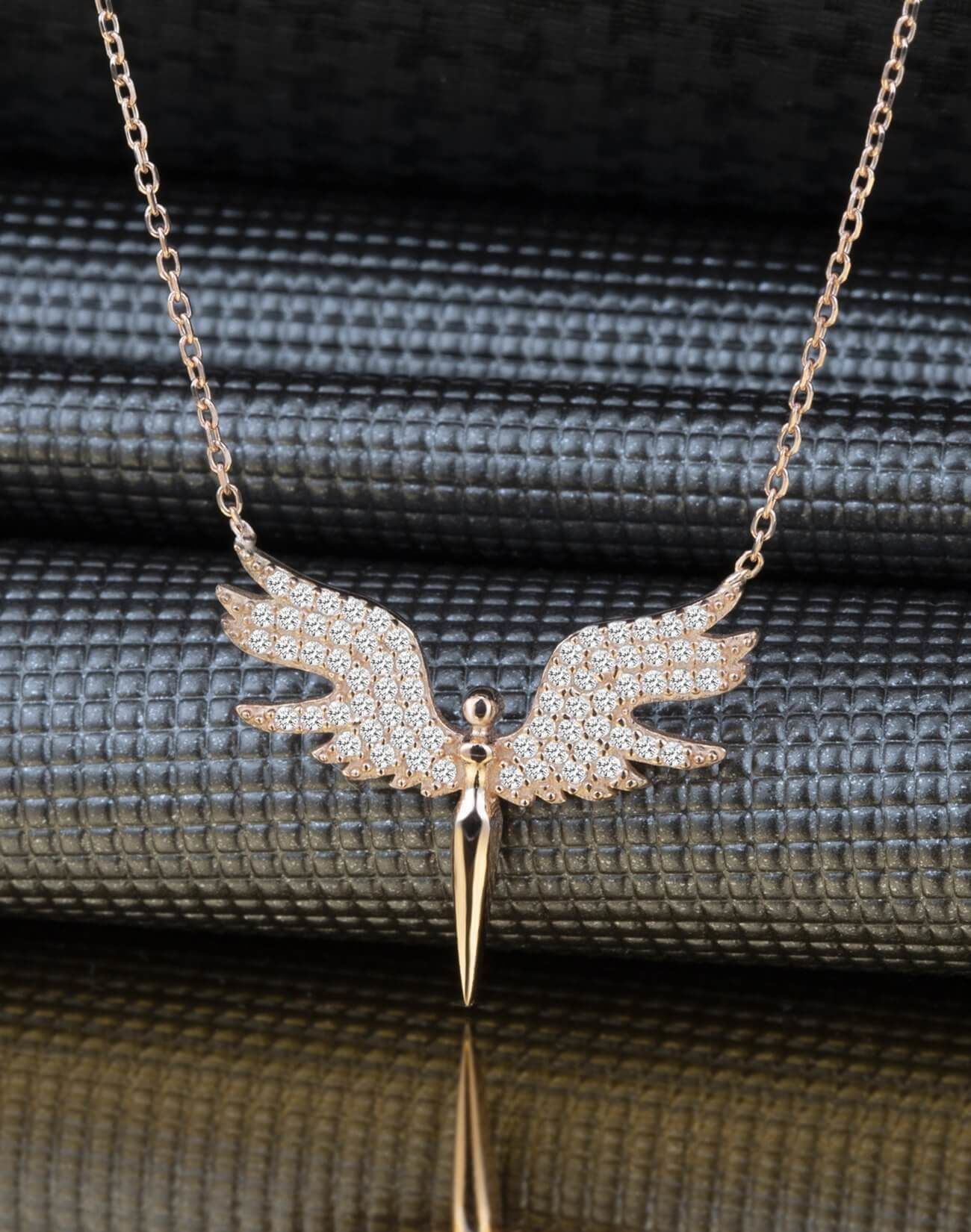 925 Ayar Gümüş Şans Meleği Gümüş Kolye