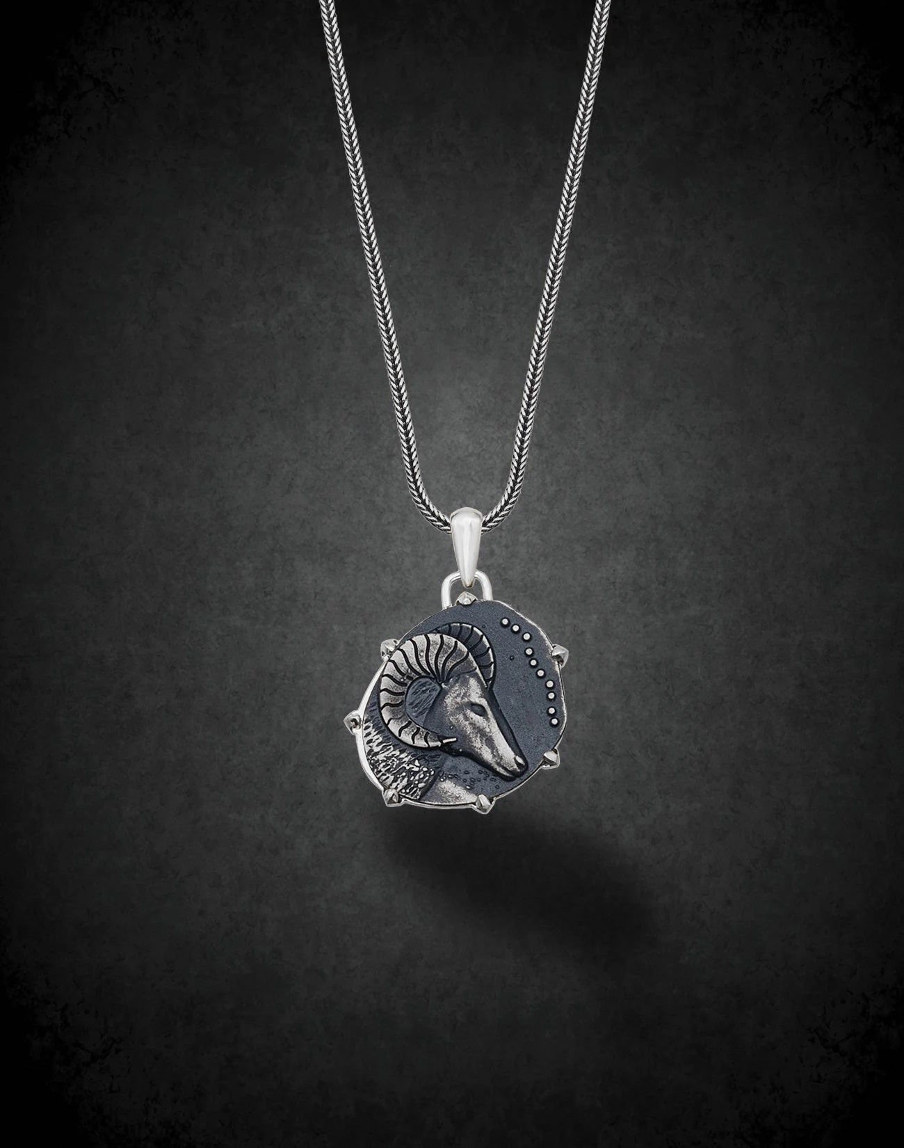 Koç Burcu Gümüş Kolye