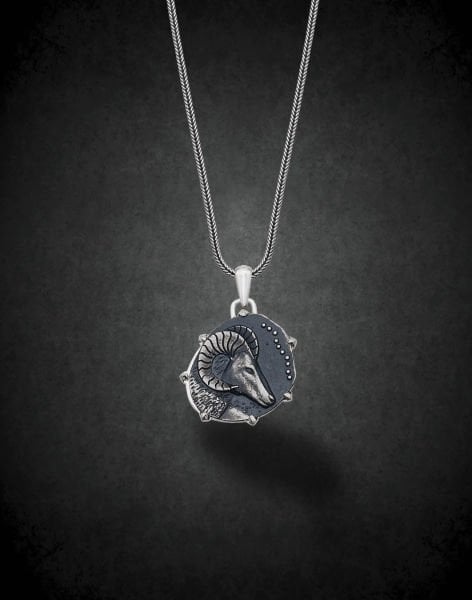 Koç Burcu Gümüş Kolye