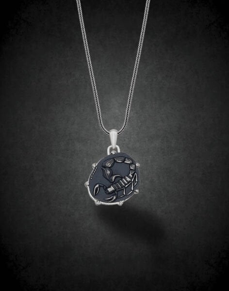 Akrep Burcu Gümüş Kolye