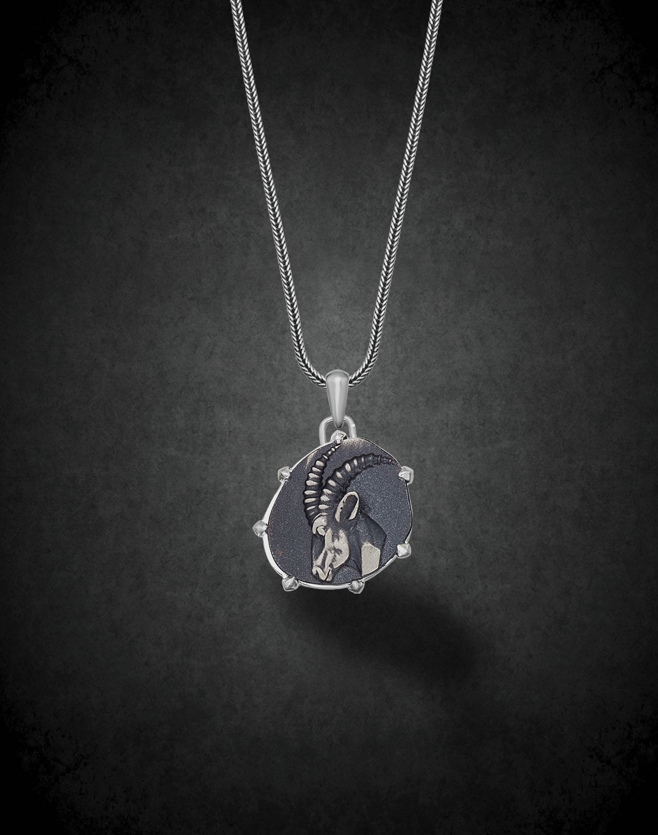 Oğlak Burcu Gümüş Kolye