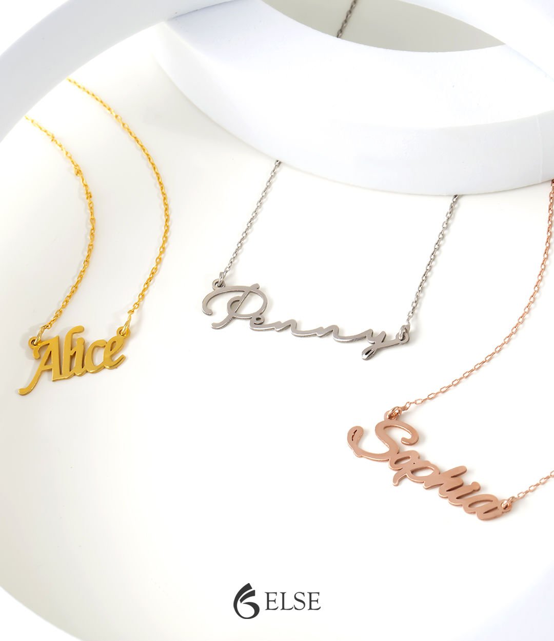 Kişiye Özel İsimli Gümüş Kolye