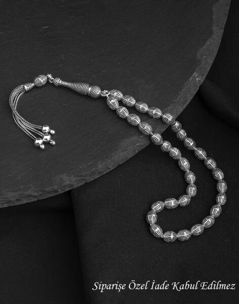 925 Ayar Füzyon Kafes Gümüş Tesbih