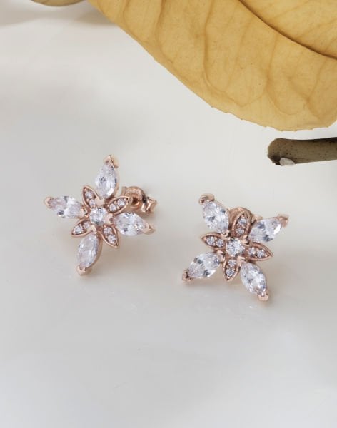 Gümüş Umut Çiçeği Küpe