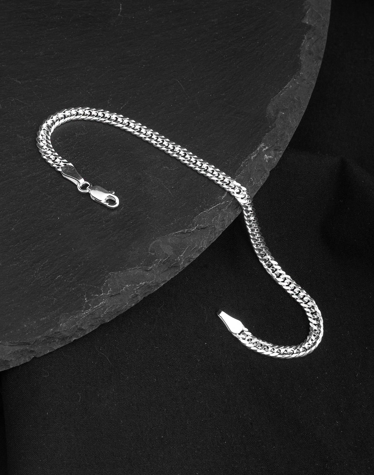 925 Ayar Gurmet Zincir Gümüş Erkek Bileklik