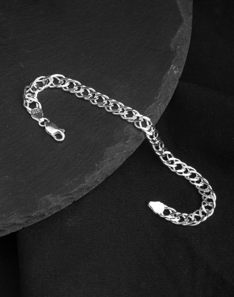 925 Ayar Rambo Gümüş Erkek Bileklik