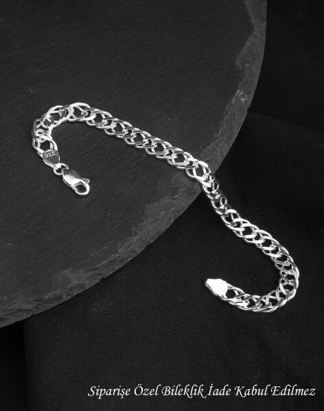 925 Ayar Rambo Gümüş Erkek Bileklik