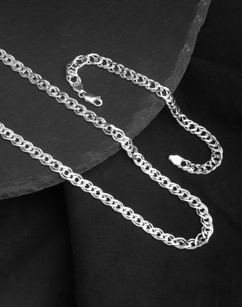 925 Ayar Rambo Gümüş Erkek Kolye ve Bileklik Kombin