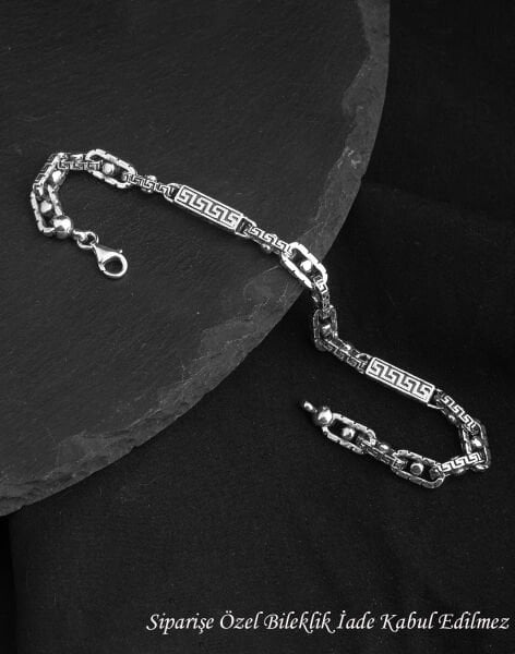 925 Ayar Grek Modeli Gümüş Erkek Bileklik