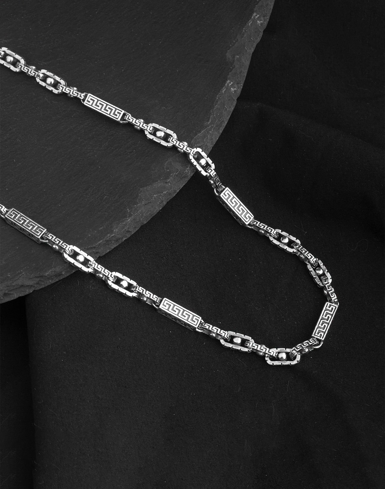 925 Ayar Grek Modeli Gümüş Erkek Kolye