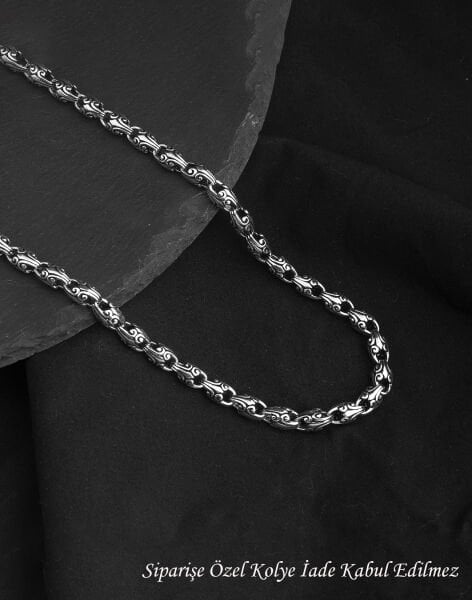 925 Ayar Ejderha Ateşi Gümüş Erkek Kolye