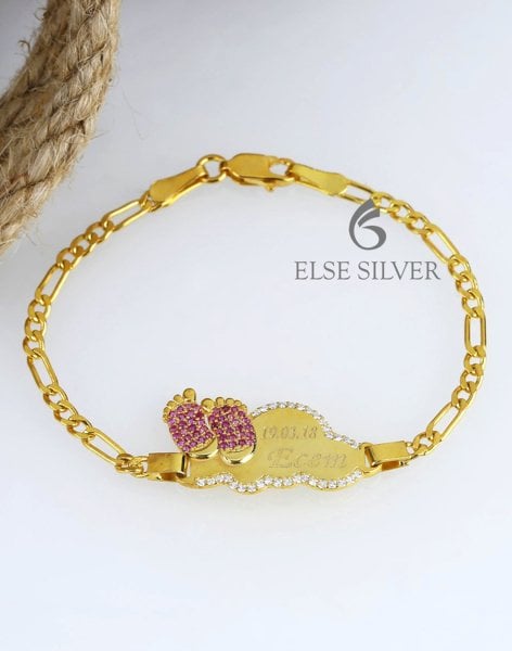 Kişiye Özel Ayaklı Bulut Gümüş Bileklik